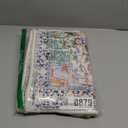 2 Pcs Area Rugs 18" x 30" Washable Non Slip Retro Floor Mat Area Rug Absorbent Entrance Rug Distressed Front Door Mat,Welcome Mats Entryway Rug Doormats for Kitchen (Orange)