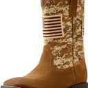 ARIAT mens Sport Patriot Western Boot (10.5, Antique Mocha Suede/Sand Camo Print)
