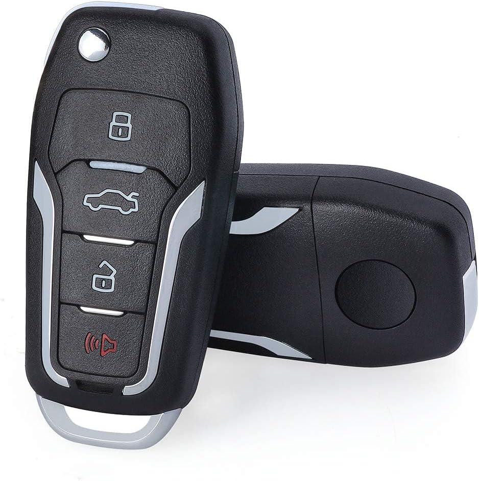 Keymall Keyless Entry Replacement Upgraded Flip Remote Car Key Fob 315MHz 4D63 80 Bit Chip for Ford Lincoln Mazda Mercury, OUCD6000022