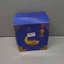 Dawdix 5FT Ramadan & Eid Mubarak Inflatable Decorations with LED Lights, Outdoor Ramadan Yard Decor with Crescent Moon & Replaceable Banners