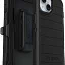 OtterBox iPhone 15, iPhone 14, and iPhone 13 Defender Series Pro Case - Black, screenless, Rugged & Durable, with Port Protection, Includes Holster Clip Kickstand