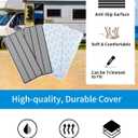 OCEANBROAD EVA Foam RV Step Cover 19''L x 7.5''W 4 Pack with Self Adhesive for Ladders Trailers Truck Campers RV Steps Treads, Gray