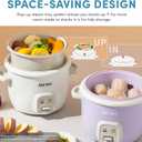AROMA CoreCoat Rice Cooker with Pop-Up Food Steaming Basket (4 Cups Cooked, 2 Cups Uncooked, 1 Qt)