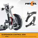 MACEL MS86169 MS86170 Front Lower Control Arm Suspension Kit Compatible with 2004 2005 2006 2007 2008 2009 2010 Toyota Sienna, Left & Right Side