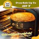 HIWARE 10 Inch Non-stick Springform Pan with Removable Bottom/Leakproof Cheesecake Pan