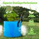 7 Pack 5 Gallon Plant Grow Bags - Mixed 7 Colors with Reinforced Handles & Aeration Design, Ideal for Tomato, Flowers & Fruits