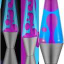 Lava Lamp - 14.5" Cosmic Wave - The Original Motion Light - Purple Wax and Blue Liquid - Item #2633