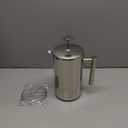 Secura French Press Coffee Maker, 304 Grade Stainless Steel Insulated Coffee Press with 2 Extra Screens, 50oz (1.5 Litre), Silver