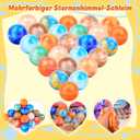 24 Pack Valentines Gifts for Kids Classroom Galaxy Slime Party Favors Ball - Stretchy, Non-Sticky, Mess-Free, Stress Relief, and Safe - Toys for Girls and Boys - Classroom Reward, Office Desk Toys