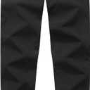 Men Fleece Lined Warm Hiking Pants Thermal Winter Ski Sweatpants (35-36, Black)