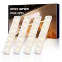 holoith 4 Pack Motion Sensor Closet Lights 3000K, Battery Powered Wireless Magnetic 45 Lumen Stick-On Anywhere Magnetic Night Light Bar, Led Safe Light Indoor for Closet Stairs Wardrobe Under Cabinet