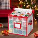 Christmas Tree Ball Organizer Ornament Storage ContainersOrnament Storage Box Hard Plastic Containers That Store Up To 64 Holiday Ornaments