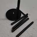 Toilet Paper Holder Stand, Bathroom Toilet Paper Roll Holder Stand with Reserve, Standing Toilet Paper Holder with Storage (Black)