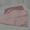 Velvet Throw Pillow Covers, Set of 2, 20x20 Decorative Square Pillows Home Decor, Soft Accent Cases, Silky Machine Washable Pillowcases for Sofa, Couch, Bedroom, Living Room, Petal Pink