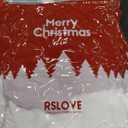 RSLOVE Women Christmas Lingerie Set 3 Piece Sexy Santa Babydoll Red Chemise with Belt and Cuffs