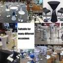 24x43 Inch White Spandex Cocktail Table Cloth Fitted Round Bar Table Stretch Highboy Cocktail Table Covers for Banquet Outdoor Party Wedding Bar Round Bottom White