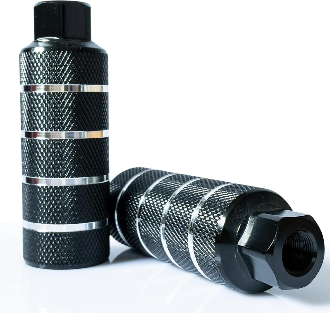 Bike Pegs 4.3" Length,Suitable for 14mm Axles, Freestyle BMX Bicycles,Durable and Stylish Non-Slip