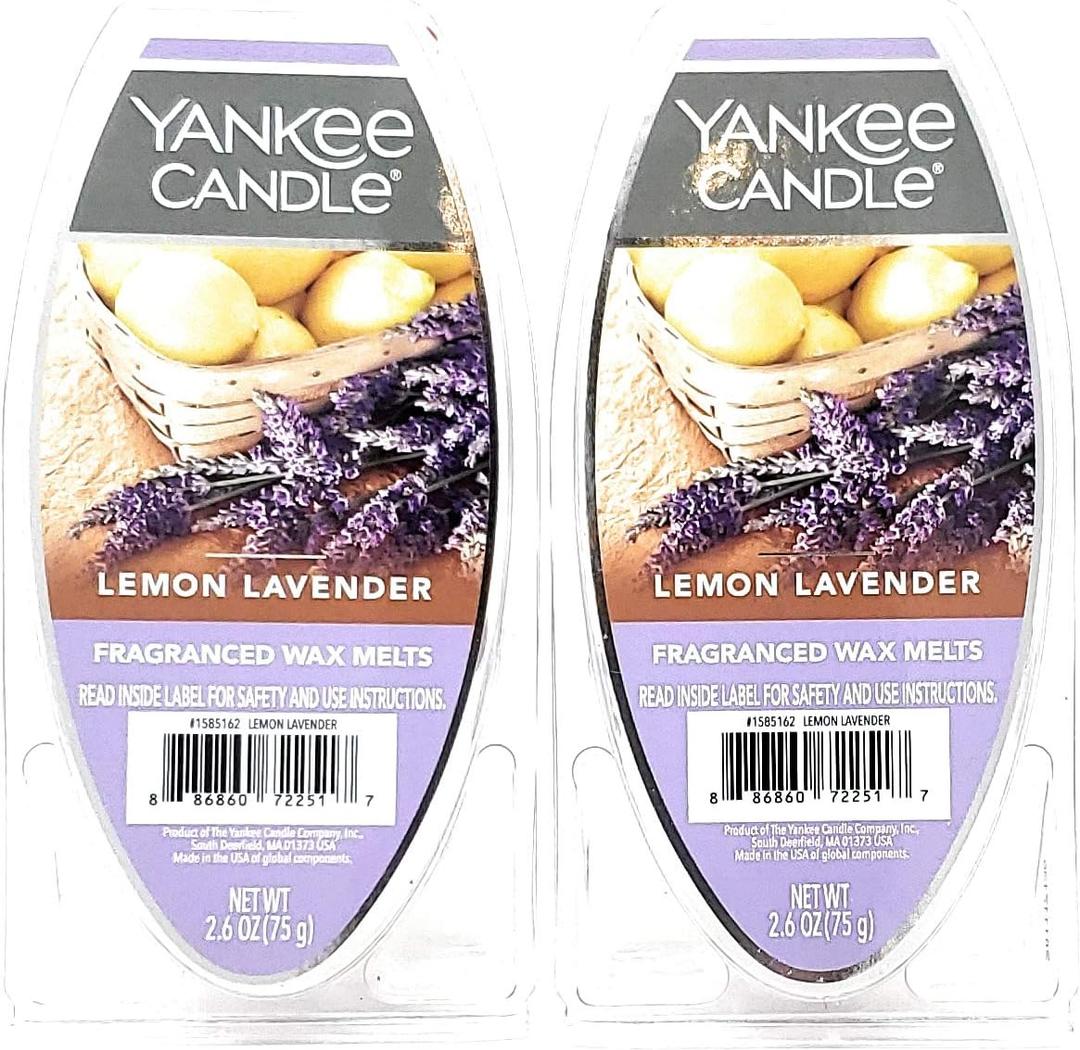 Yankee Candle Wax Melts Lemon Lavender - 2.6 oz - Pack of 2