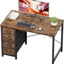 Pamray 32 Inch Computer Desk with 4 Drawers Small Office Desk for Home Bedroom Study Writing Simple Modern Computer Table Vintage
