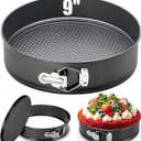 9 Inch Springform Pan Baking Pans Round Leakproof Nonstick Removable Bottom Bakeware for Cake, Cheesecakes, Pizza, and Quiches