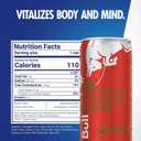 Red Bull Red Edition Energy Drink, Watermelon, with 114mg Caffeine plus Taurine & B Vitamins, 12 Fl Oz, Pack of 4 Cans