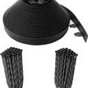 EasyFlex 2.5" Tall Wall No-Dig Landscape Edging Kit - 100 Foot, Black