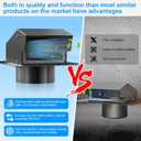 8 Inch Removable Roof Vents, Roof Vents for Houses, Carbon Steel Roof Exhaust Vent with Damper, Diameter Collar Removable Vent for Attic for Ventilation System