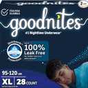 Goodnites Boys' Nighttime Bedwetting Underwear, Size Extra Large (95120 lbs), 28 Ct (2 Packs of 14)