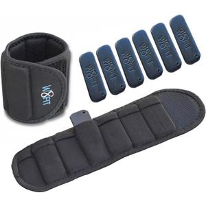 W8FIT Adjustable Wearable Wrist Arm Weights for Walking, Fitness, and Physical Therapy (SMALL 2.5 LBS PAIR (1.25 LBS each))