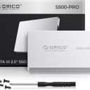 ORICO 2TB SATA SSD 2.5" Internal Solid State Drive, up to 550MB/s, 3D NAND SATA III SSD with Aluminum Shell, for Desktop Laptop PS4 NAS DIY External Drive - S500PRO