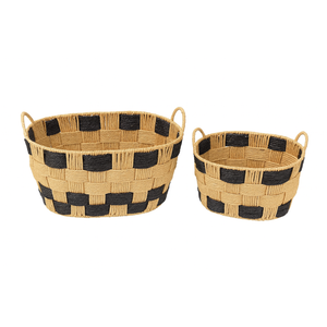 Basket Set of 2, H8" × L14", H7"× L12"