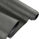 Faux Leather Fabric, 55" W Ultra-Soft Touch PU Lychee Pattern Vinyl Upholstery Fabric by The Yard, 1.15mm Thick 350GSM Synthetic Leather for Crafting, DIY Projects, Furniture & Bags, Grey 1 Yard