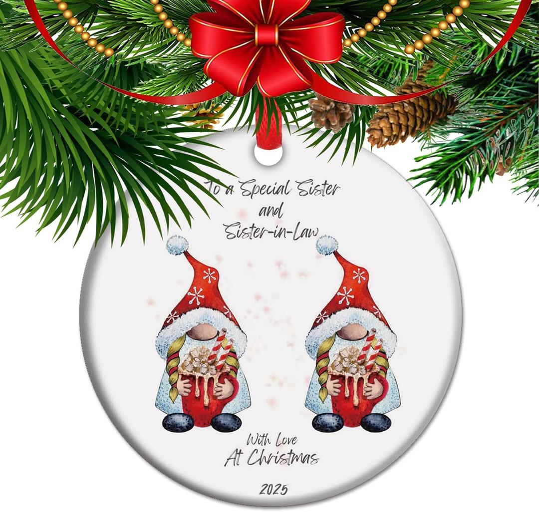 for Sister in Law, Heartfelt Keepsake, Sister in Law Ornament, Sister in Law Appreciation,Thoughtful Sentimental Gift for Her (C5)