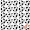 Vinsot 48 Packs Soccer Stress Balls 2.5 Inch Small Soccer Squeeze Balls Mini Foam Sport Playballs Anxiety Relief Toy for Hand Exercise Classroom Games Reward Party Gift