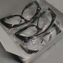 Safety GlassesClear Anti-Fog Goggles Over-Spec Glasses Protective Eye Wear Industrial Approved Wide-Vision4 PACK