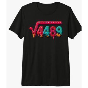 67 Ice Cream Drip Meme Square Root 4489 Math Teachers Outfit Premium Tri-Blend T-Shirt, M
