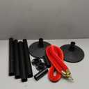 RoadHero Plastic Stanchion Post, Red Carpet Ropes and Poles with Weighted Base, Velvet Rope Barrier for Crowd Control, Party and Movie Theater, 2 PCS (34.8 Inch)