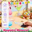 2 x Konohan 4 Pcs Easter Cocktail Cruise Door Decorations Easter Magnetic Car Magnets Bunny Egg Chick Drink Magnets Cruise Must Haves for Carnival Stateroom Door Refrigerator Party Supplies