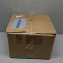 Downluxe Indoor Chair Cushions for Dining Chairs, Tufted Overstuffed Textured Kitchen Chair Pads with Ties and Non-Slip Backing, 15.5" x 15.5" x 4", Red, 4 Pack