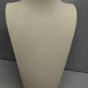 GemeShou Beige necklace hanger jewelry organizer, Velvet jewelry stand necklace holder, Large jewelry mannequin bust for necklacesBeige-L height 13 inch