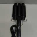 3 Barrel Curling Iron Jumbo 1.25 inch (32mm) Hair Curling Wand Crimper Instant Heating Adjustable Hair Curler with 2 Temperature Control (Black)