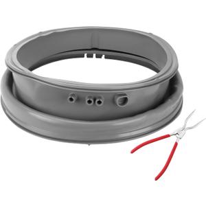 4986ER0004F Washer Door Boot Seal with 383EER4001A Kit by AMI PARTS- Fit for L-G, Ken-more Front Load Washer Gasket Parts with Drain Port, Replaces 4986ER0004J 4986ER0004K 4986ER0004M 4986ER0004N