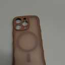 TAURI Magnetic for iPhone 16 Pro Case, Cute Wavy Design [Full Camera Protection] [Compatible with Magsafe] Anti-Slip Translucent Matte Case for iPhone 16 Pro for Women Girls, Desert Brown