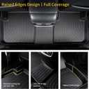 GINOWY-Floor Mats & Cargo Liner for Kia Sportage Hybrid 2026, TPE All Weather Sportage 2026 Floor Mats, Waterproof Trunk Mat Non-Slip Trunk Mat Floor Liners Accessories Black