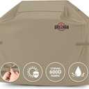 Grill Cover by Grillman, Tan, 72 Inch, BBQ Outdoor Grill Covers, Charcoal & Gas Grills, Waterproof, Rip-Proof, Weather-Resistant, Anti-UV, Barbecue Cover for Weber, Genesis, Charbroil, Nexgrill, etc