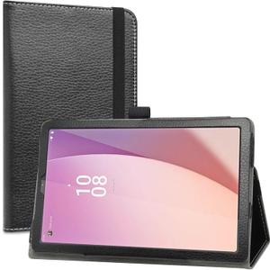 LiuShan Compatible with Lenovo Tab M9 case,Barnes and Noble Nook 9 case,PU Leather Slim Folding Stand Cover for 9" Lenovo Tab M9 (TB310FU) / Barnes and Noble Nook 9 2023 Android Tablet,Black