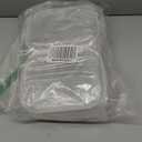 Sanwuta 6 Pcs Clear Hard Zipper Case Hard Plastic Zipper Pouches Makeup Bag Pencil Pouches Transparent Cases for Snacks Plastic Storage Organizer Box for Travel(Clear,7.87 x 5.9 x 2 Inch)