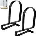 Clamped Bookends for Shelves: Heavy-Duty Book Ends Book Shelf Holders - Non-Skid Bookends Stoppers Supports for Office Study Room