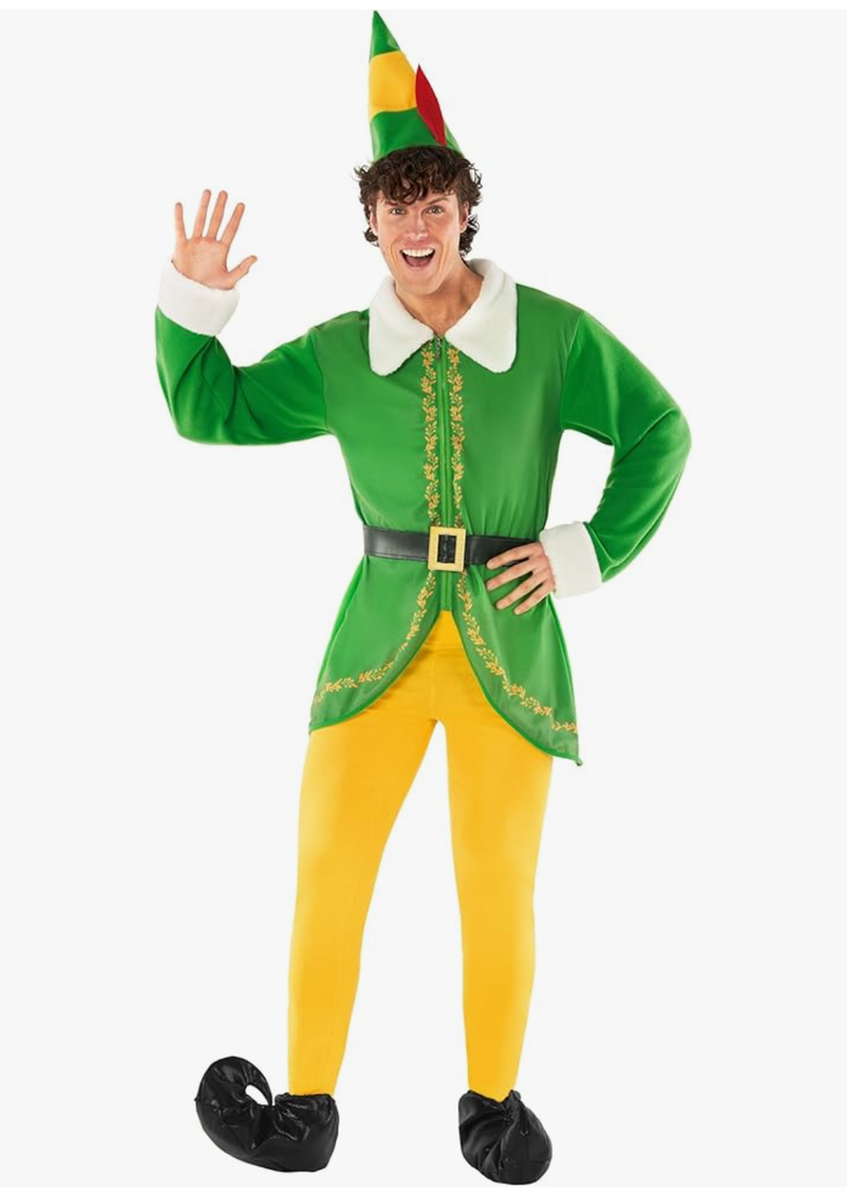Morph Adult Elf Costume - Christmas Elf Costume for Men, L
