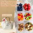 20Pcs Double Compartment Condiment Container, 2 Compartment Portable Reusable Snack Containers with lids, Used for travel Condiment Salad Dressing Meal Prep Containers